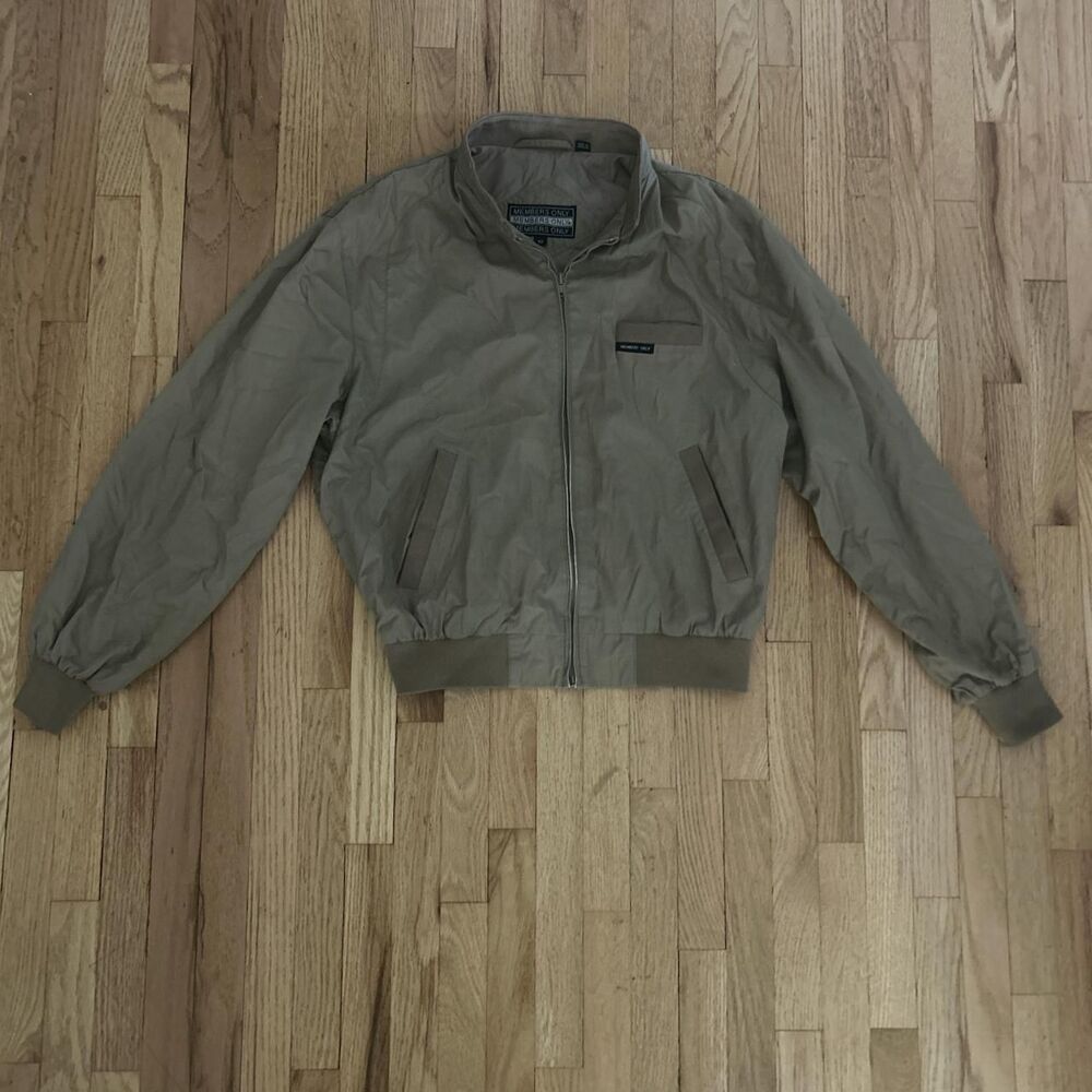 Members Only Men's Brown and Tan Jacket